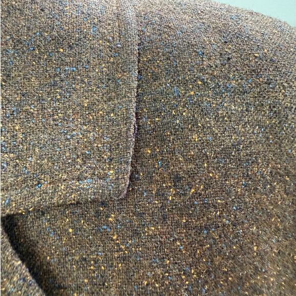 LL Bean Wool Silk Tweed Blazer sz L - Picture 3 of 7